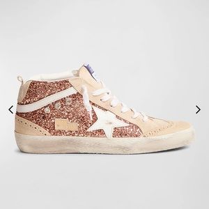 Golden Goose
Mid Star Brogue Glitter Suede Sneakers Sz 7